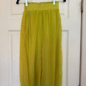 Free People Movement Harem Pants Size XS Lime Green